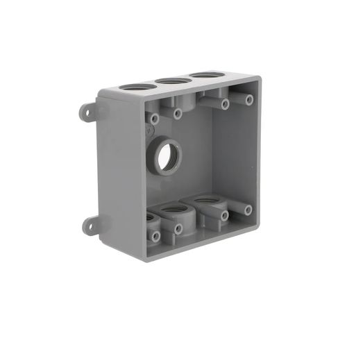 Main product image of 2-Gang Non-Metallic Weatherproof Electrical Box, PDB77550GY