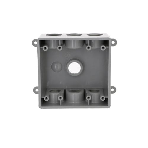 Main product image of 2-Gang Non-Metallic Weatherproof Electrical Box, PDB77550GY