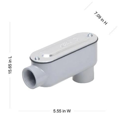 Main product image of 3-1/2" Rigid & IMC Type-LB Conduit Body, RLB350