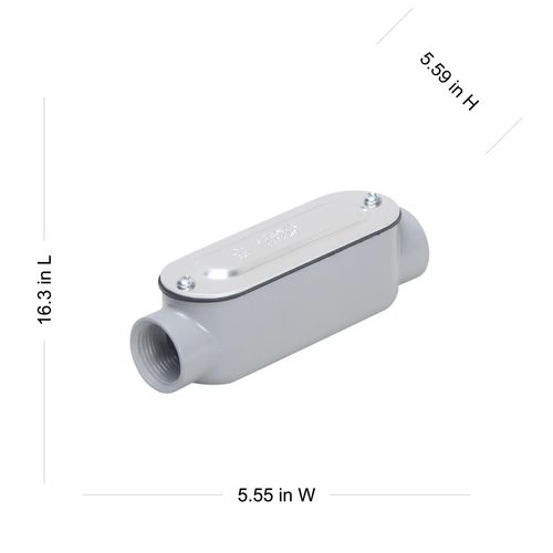 Main product image of 4" Rigid & IMC Type-C Conduit Body, RLC400