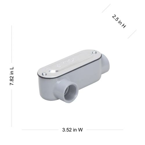 Main product image of 1-1/4" Rigid & IMC Type-LR Conduit Body, RLR125