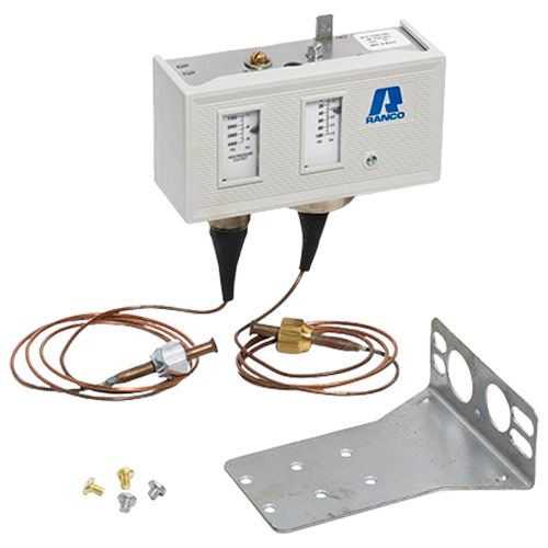 Main product image of Dual Function Refrigeration Pressure Control w/ 1/4" SAE male flare (150 to 450 Cut-Out PSI)