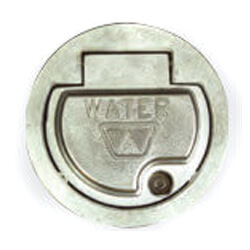 Model RB67 16", 3/4" Copper Water Tube Inlet Freezeless Backflow Preventer Round Box Wall Hydrant (Chrome)