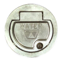 Model RB67 12", 3/4" Copper Water Tube Inlet Freezeless Backflow Preventer Round Box Wall Hydrant (Chrome)
