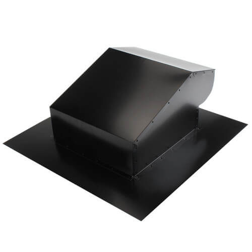Main product image of RC10P Roof Cap, Black Painted Steel, 10" Duct
