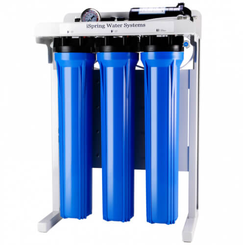 Main product image of Light Commercial Reverse Osmosis Water System w/ Booster Pump & 20" x 2.5" Pre RO Filters (300 GPD)