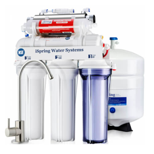 Main product image of 7 Stage Under Sink RO Drinking Water Filter System w/ Alkaline Remineralization and UV Filter (75 GPD)