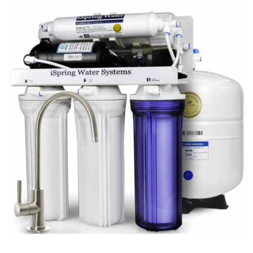 Main product image of 5 Stage Under Sink Reverse Osmosis Drinking Water Filter System, Water Softener, w/ Pump