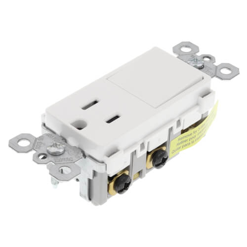 Main product image of Radiant Single-Pole/3-Way Switch & Tamper-Resistant Receptacle, 15A, NEMA 5-15R - Ivory (120V)