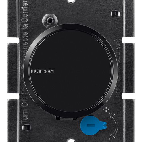 Main product image of Lutron Dalia LED+ Rotary Dimmer Switch, w/ Soft Glow Locator Light, No 150W LED, 1-Pole/3-Way, Black