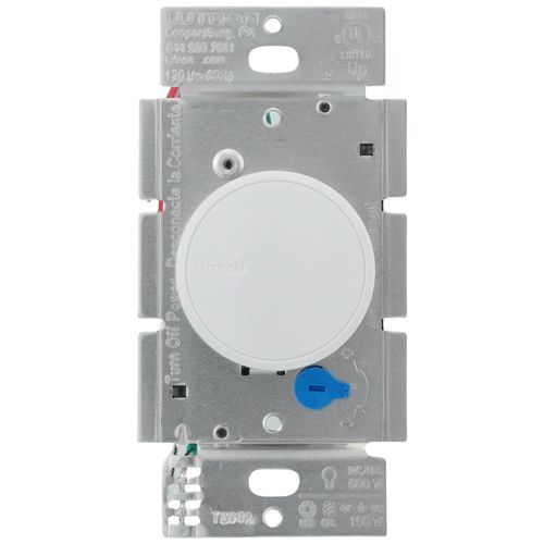 Main product image of Dalia LED+ Rotary Dimmer Switch, with Soft Glow Locator Light, No Neutral Required, 150W LED, Single-Pole/3-Way, RCL-153PNLH-WH, White