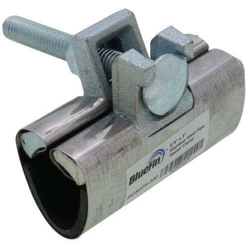 Main product image of 3/4" x 3" Stainless Steel Pipe Repair Clamp