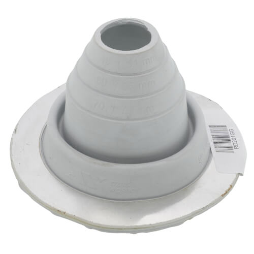 Main product image of 1-1/4" to 3" Round Universal Master Flash for Metal Roofs, Model #2 (Gray EPDM)