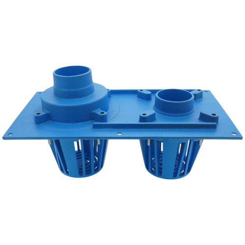 Main product image of 3" x 8-3/8" Diameter No-Hub Cast Iron Combination Roof Drain & Overflow