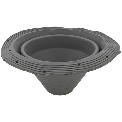 Main product image of Closed to 5" Round Universal Master Flash for Metal Roofs, Model #3 (Gray High Temperature Silicone)