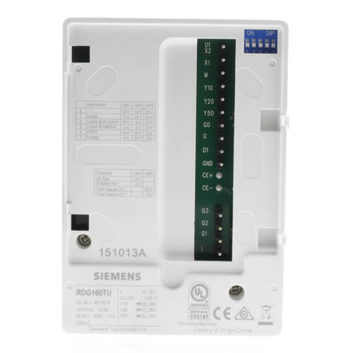 Wall-mounted Programmable Thermostat Fan Coil Unit, 3-Speed/ECM Fan (24V)
