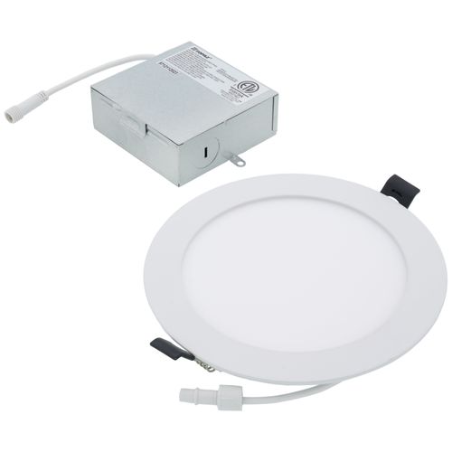 Main product image of 6" Slim Fit 5 CCT Selectable Round LED Recessed Downlight - White (9.5W)