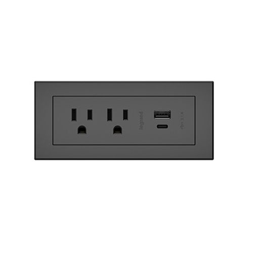 Main product image of Radiant Furniture Power Center Basic Power Unit (Black)