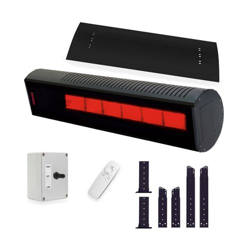 Main product image of RIHP 50,000 BTU Gas Fired High-Intensity Weather-Resistant Radiant Patio Heater Bundle w/ 2-Stage Remote Control (Propane)