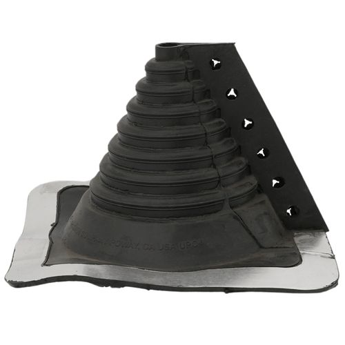 Main product image of 7/8" to 4" Square Standard Retrofit Master Flash for Metal Roofs, Model #1 (Black EPDM)