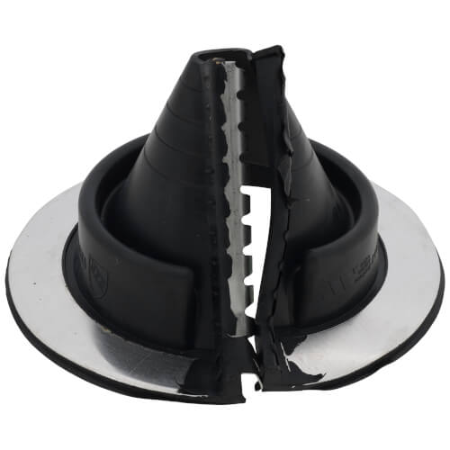 Main product image of 7/8" to 2-1/2" Round Universal Retrofit Master Flash for Roofs, Model #1 (Black EPDM)