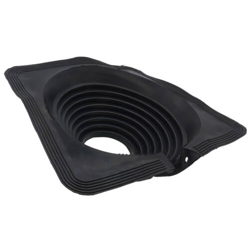 Main product image of 4" to 9" Square Standard Retrofit Master Flash for Metal Roofs, Model #2 (Black EPDM)