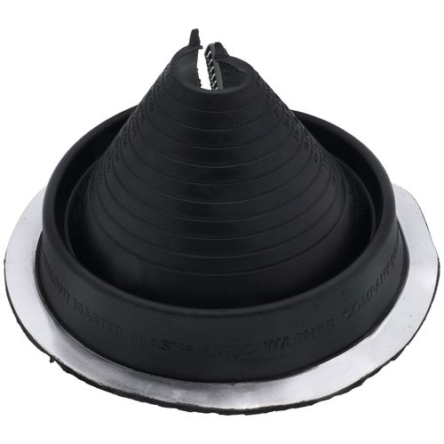 Main product image of 2" to 6-1/2" Round Universal Retrofit Master Flash for Metal Roofs, Model #2 (Black EPDM)