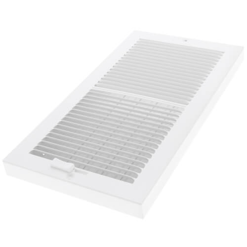 Main product image of 12" x 6" Baseboard Register, 1/3" Series 2 (White)