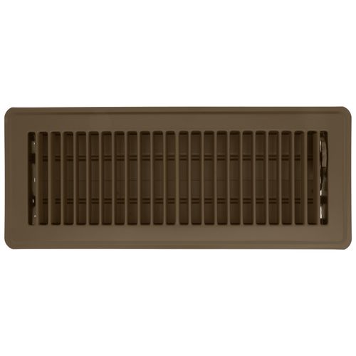Main product image of 4" x 12" (Wall Opening Size) Floor Diffuser (Brown)