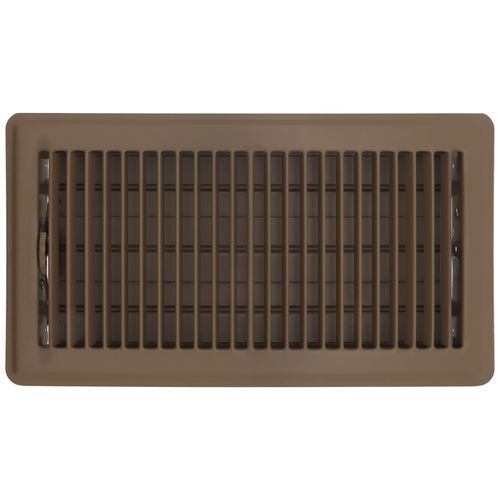 6" x 12" (Wall Opening Size) Floor Diffuser (Brown)