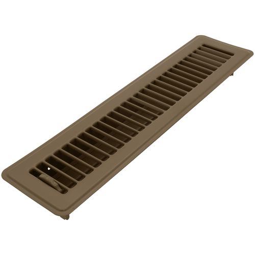 Main product image of 2" x 14" (Wall Opening Size) Floor Diffuser (Brown)
