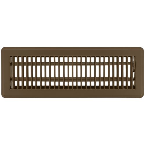 Main product image of 4" x 14" (Wall Opening Size) Floor Diffuser (Brown)