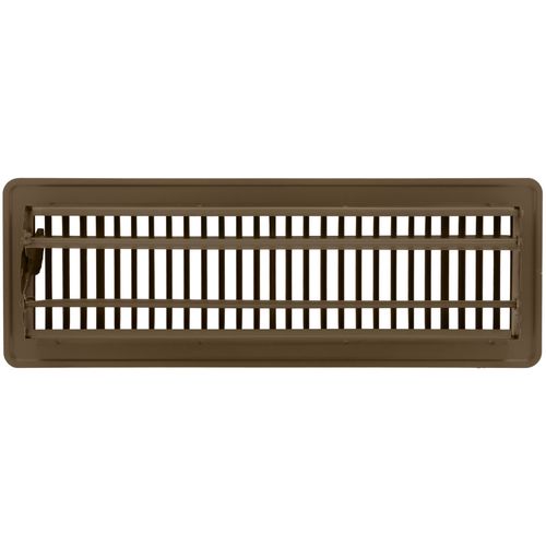 Main product image of 4" x 14" (Wall Opening Size) Floor Diffuser (Brown)