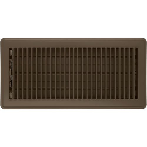 Main product image of 6" x 14" (Wall Opening Size) Floor Diffuser (Brown)