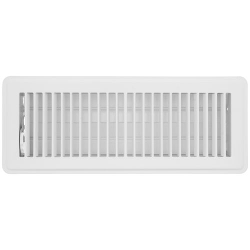 Main product image of 4" x 12" (Wall Opening Size) Floor Diffuser (White)