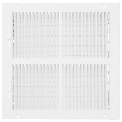 Main product image of 10" x 10" (Wall Opening Size) Sidewall/Ceiling Register w/ 1/3" Fin Spacing (White)