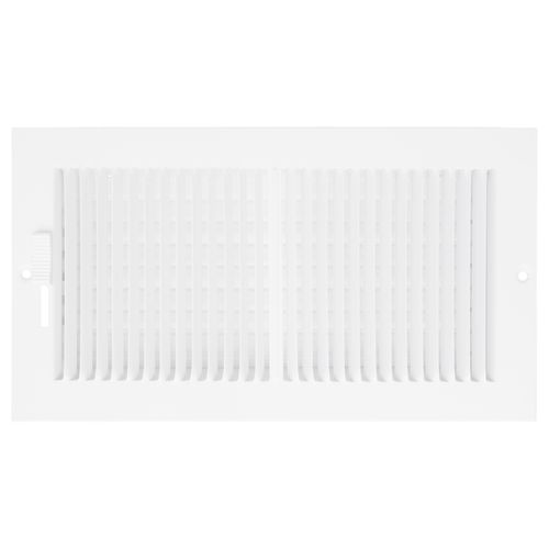 Main product image of 10" x 5" (Wall Opening Size) Sidewall/Ceiling Register w/ 1/3" Fin Spacing (White)