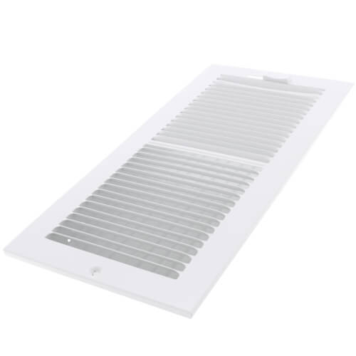 Main product image of 12" x 5" (Wall Opening Size) 2-Way Sidewall/Ceiling Register, 1/3" (White)