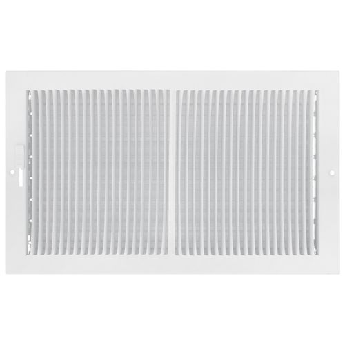 Main product image of 14" x 8" (Wall Opening Size) Sidewall/Ceiling Register w/ 1/3" Fin Spacing (White)