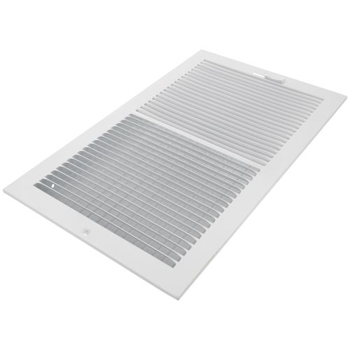 Main product image of 14" x 8" (Wall Opening Size) Sidewall/Ceiling Register w/ 1/3" Fin Spacing (White)