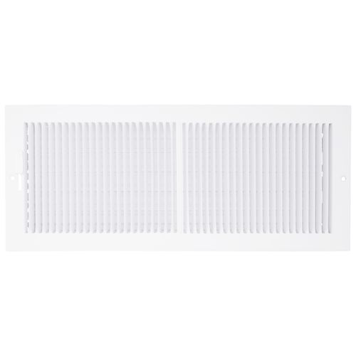 Main product image of 16" x 6" (Wall Opening Size) Sidewall/Ceiling Register w/ 1/3" Fin Spacing (White)