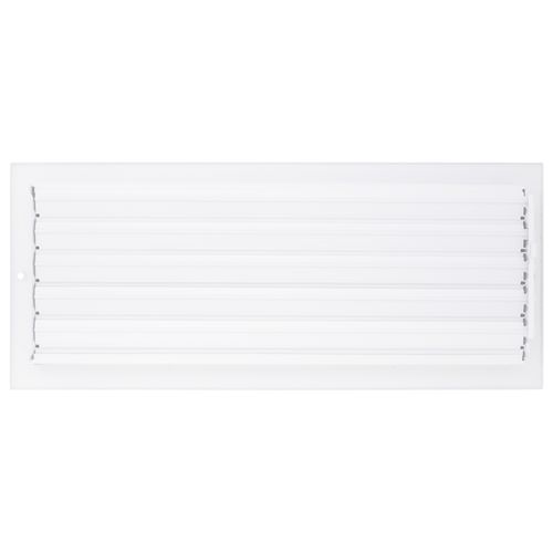 Main product image of 16" x 6" (Wall Opening Size) Sidewall/Ceiling Register w/ 1/3" Fin Spacing (White)