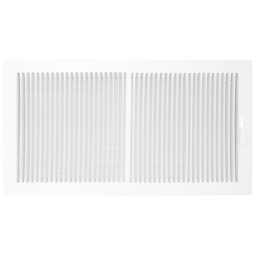 Main product image of 16" x 8" (Wall Opening Size) Sidewall/Ceiling Register w/ 1/3" Fin Spacing (White)