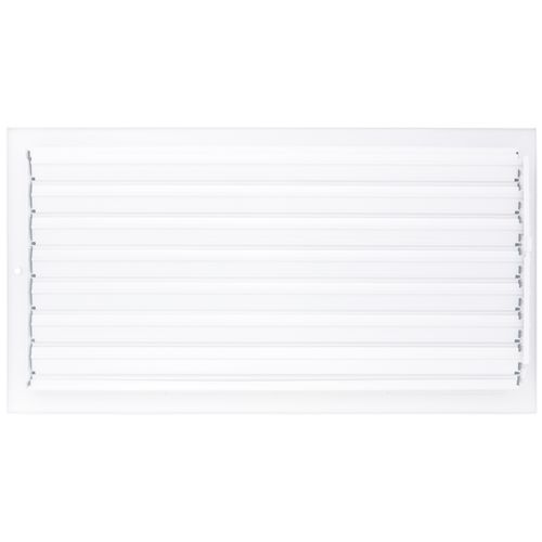 Main product image of 16" x 8" (Wall Opening Size) Sidewall/Ceiling Register w/ 1/3" Fin Spacing (White)