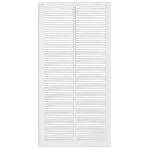 Main product image of 30" x 6" (Wall Opening Size) Sidewall/Ceiling Register w/ 1/3" Fin Spacing (White)