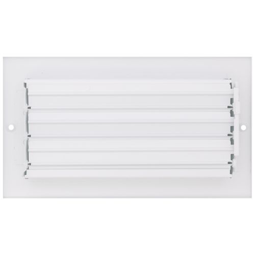 Main product image of 8" x 4" (Wall Opening Size) Sidewall/Ceiling Register w/ 1/3" Fin Spacing (White)
