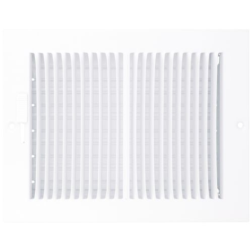 Main product image of 8" x 6" (Wall Opening Size) Sidewall/Ceiling Register w/ 1/3" Fin Spacing (White)
