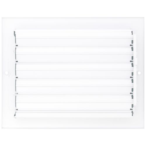 Main product image of 8" x 6" (Wall Opening Size) Sidewall/Ceiling Register w/ 1/3" Fin Spacing (White)