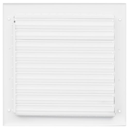 Main product image of 10" x 10" (Wall Opening Size) Aluminum Sidewall/Ceiling Register (White)