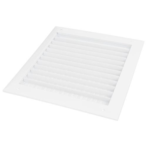 Main product image of 10" x 10" (Wall Opening Size) Aluminum Sidewall/Ceiling Register (White)
